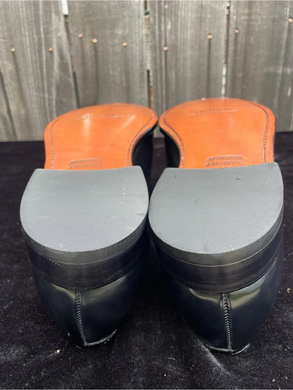 Johnston & Murphy 10.5 D Optima Melton Cap Toe Oxford Dress Shoe